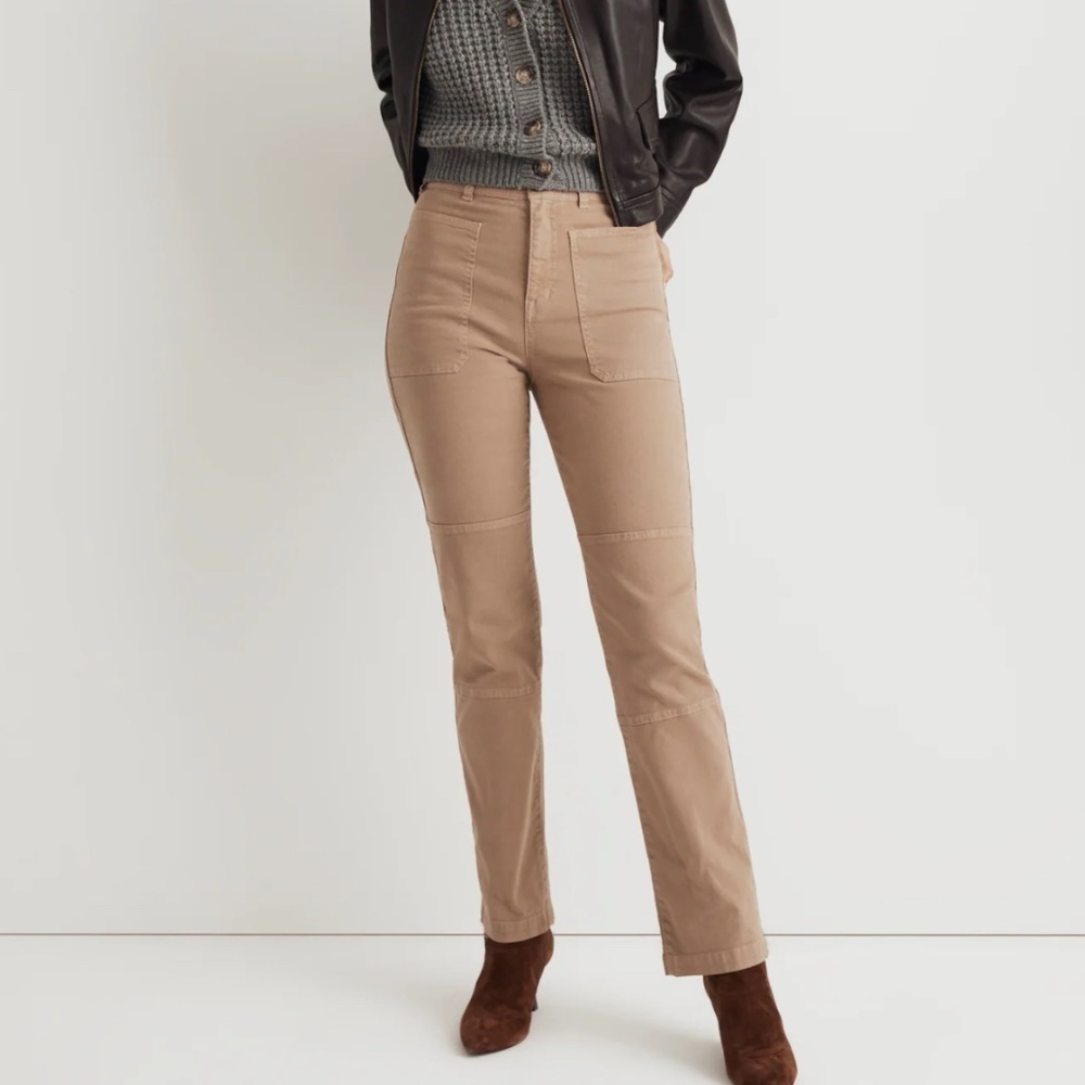 Madewell Petite Straight Cargo Pants Canvas Size 29 Petite